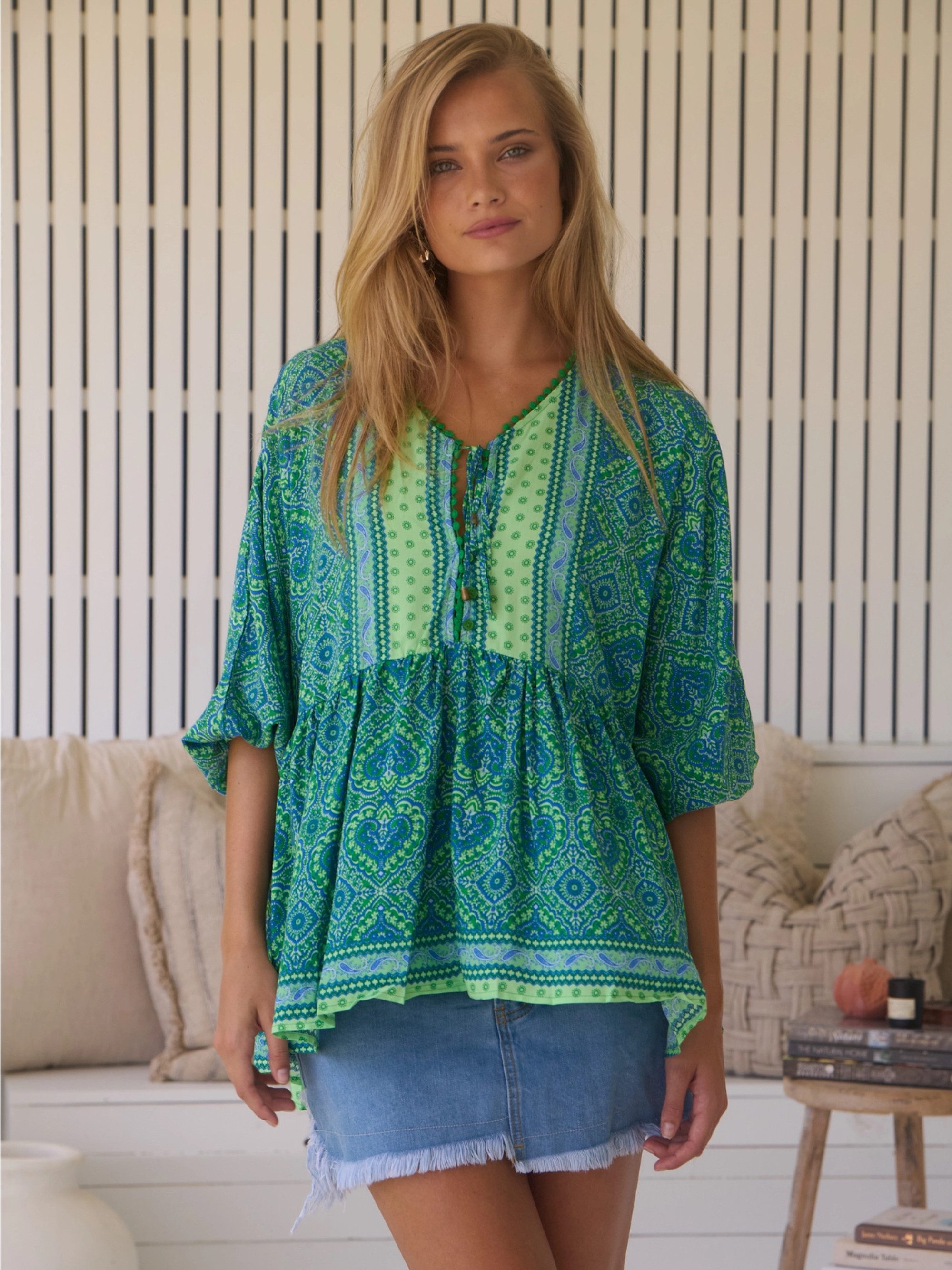 ANNIS Fashion & Accessoires Tunika "SOLEA" v. Jaase (1-tlg) NEU, Viskose, Boho