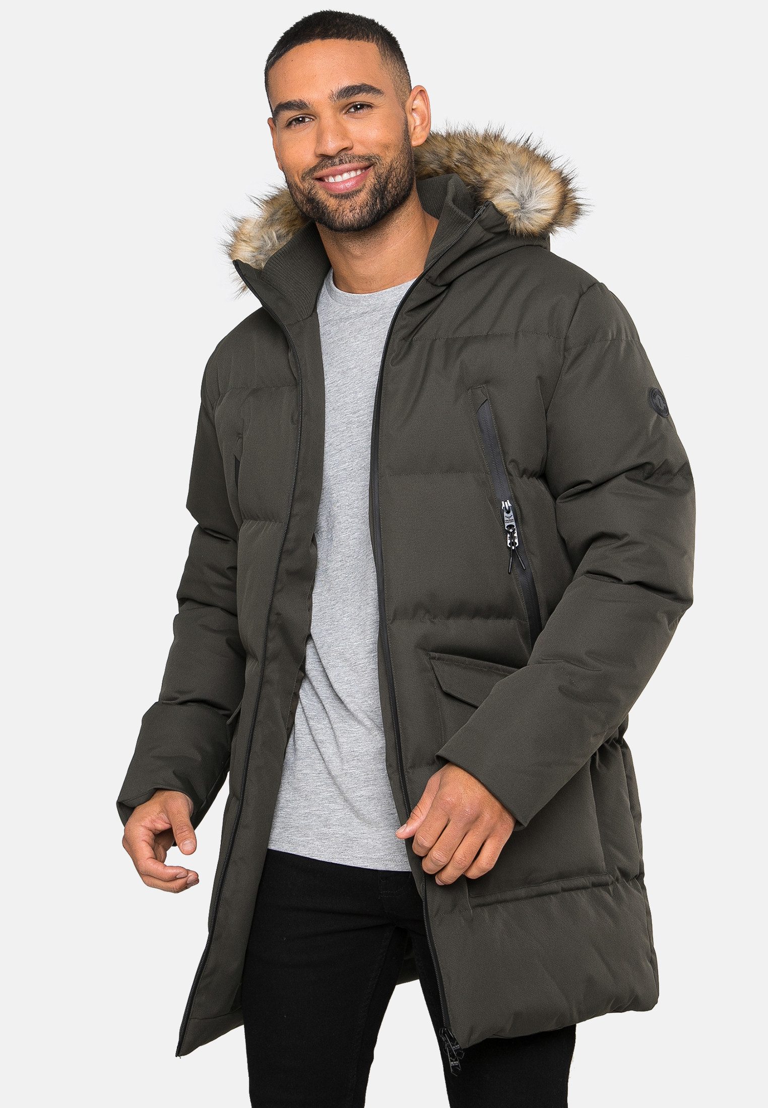 Threadbare Wintermantel (1-tlg) mit kuschelige Kapuze günstig online kaufen