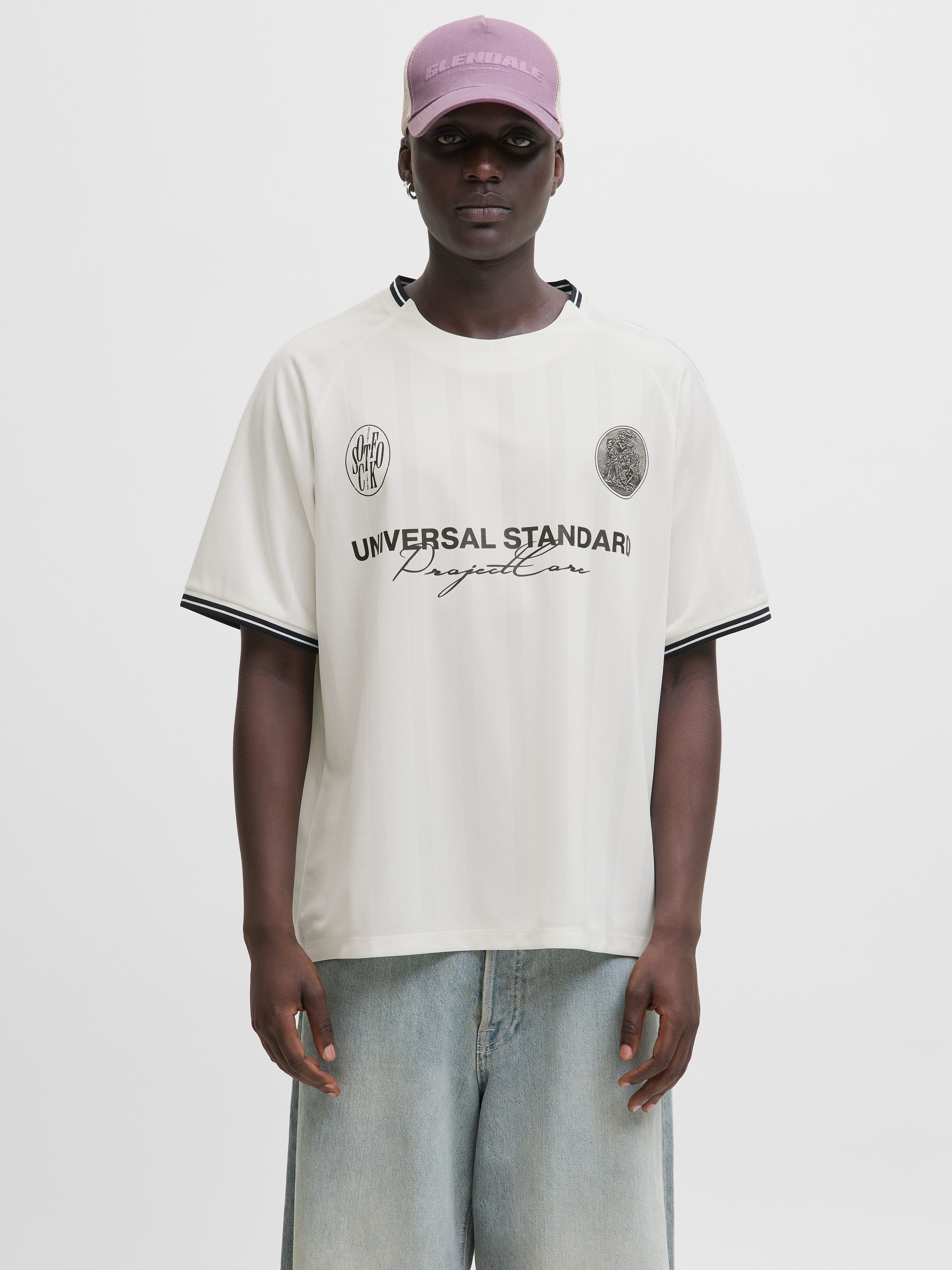 Jack & Jones Trainingsshirt JCOCOVER RETRO FOOTBALL TEE SS LN