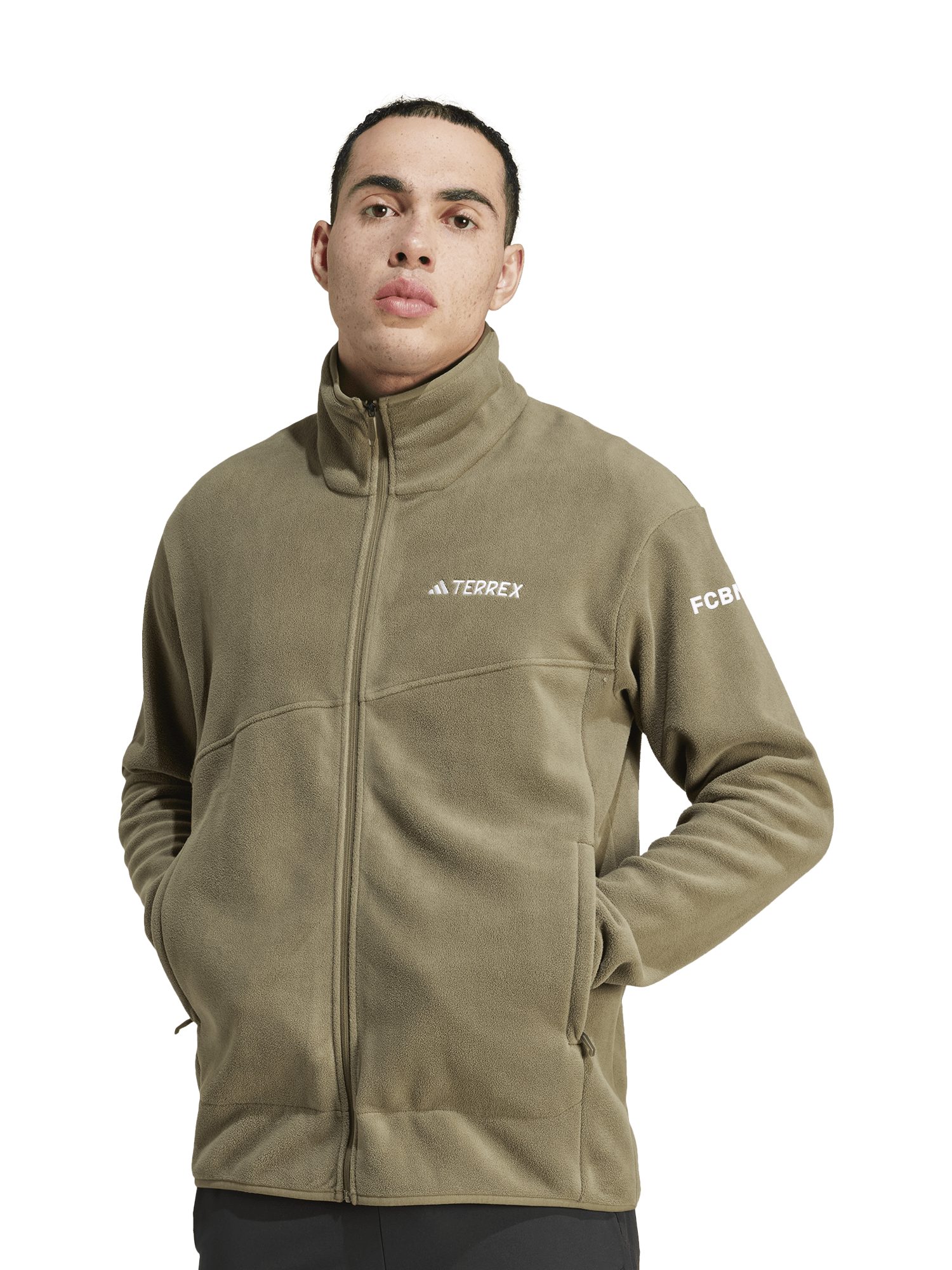 adidas Performance Sweatshirt FC Bayern München, Sweatshirt Fleece TERREX, Unisex, Olive