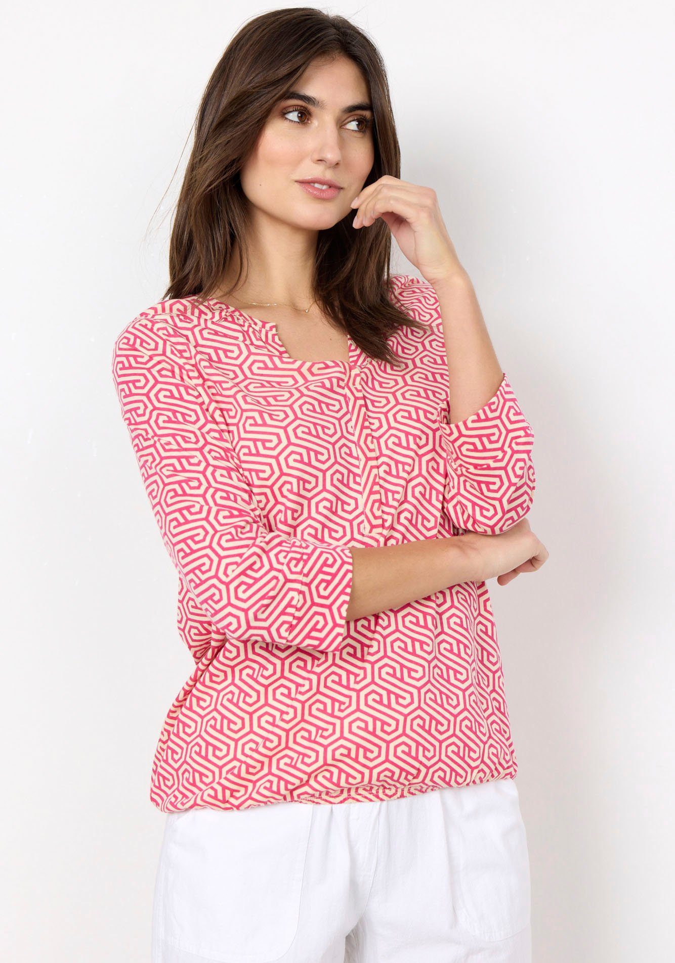 soyaconcept Druckbluse SC-FELICITY 4505 ROSE FUCHSIA COMBI