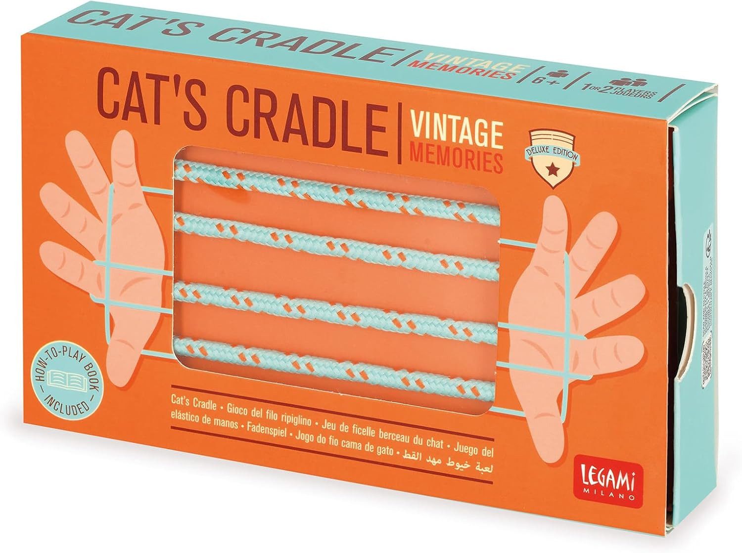 Legami Spiel LEGAMI Cat's Cradle – Fadenspiel für Kinder & Erwachsene
