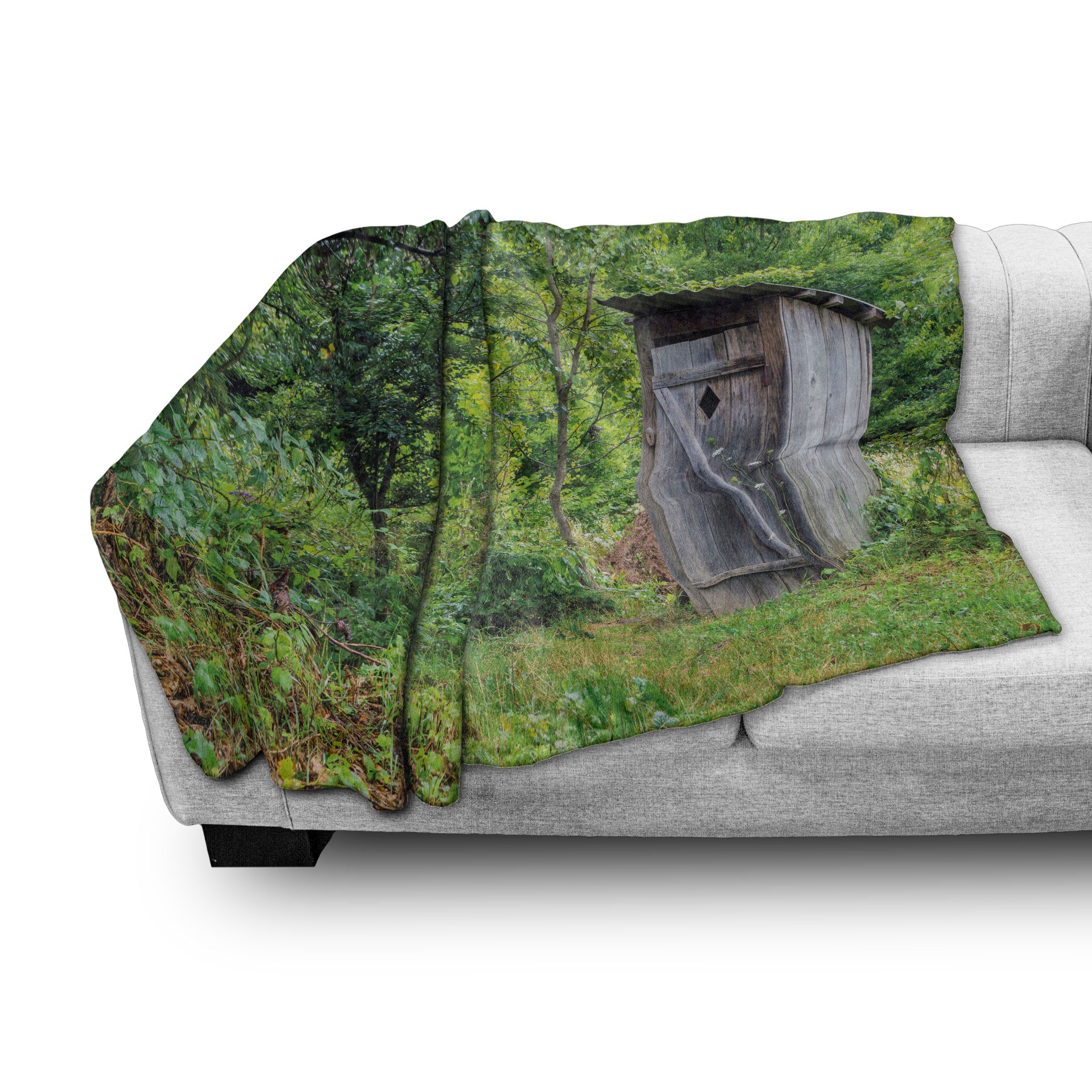Frühlings-Wald Abakuhaus, Hut Gemütlicher getragen Plüsch Toilettenhäuschen den Wohndecke und Innen- Außenbereich, für