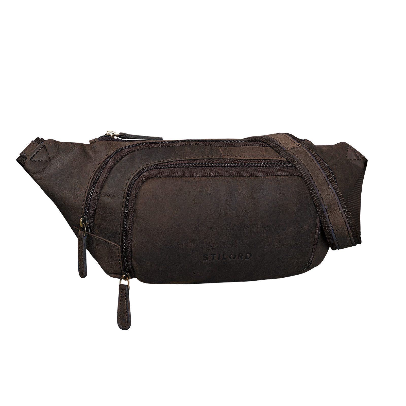 STILORD Bauchtasche "Luke" Bauchtasche Leder Herren Damen