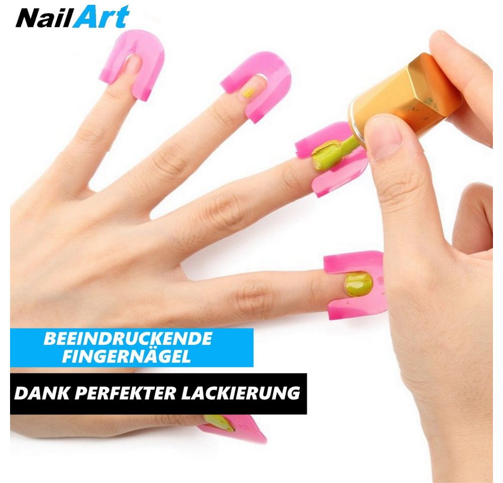 Thumbnail - MAVURA Motivschablone NailArt Nagellack Schablone Lackierhilfe Muster Maniküre, Nagelstempel Nagelschablone Fingernägel ...