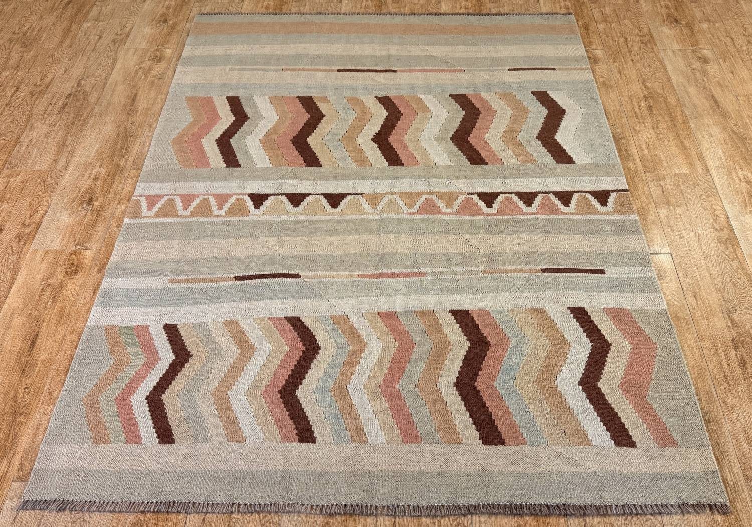 Rug Studios Teppich KELIM ORIGINAL HANDGEARBEITET, Rechteckig, Höhe: 5 mm, Handgefertigt, 147 x 197 cm, Multi