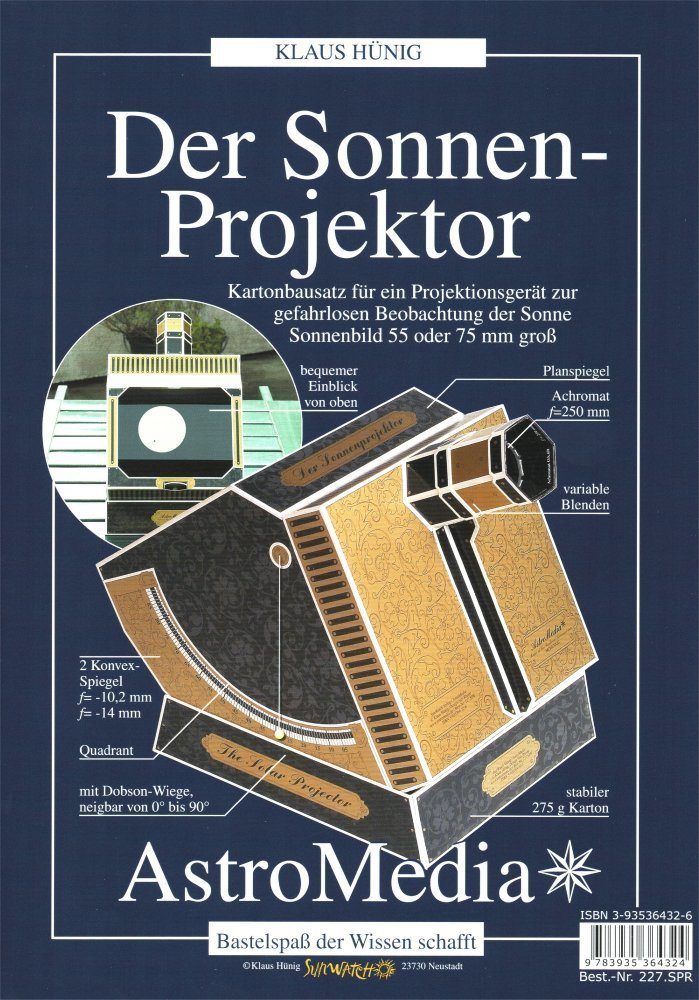 Experimentierkasten Astromedia Bausatz Der Sonnen-Projektor