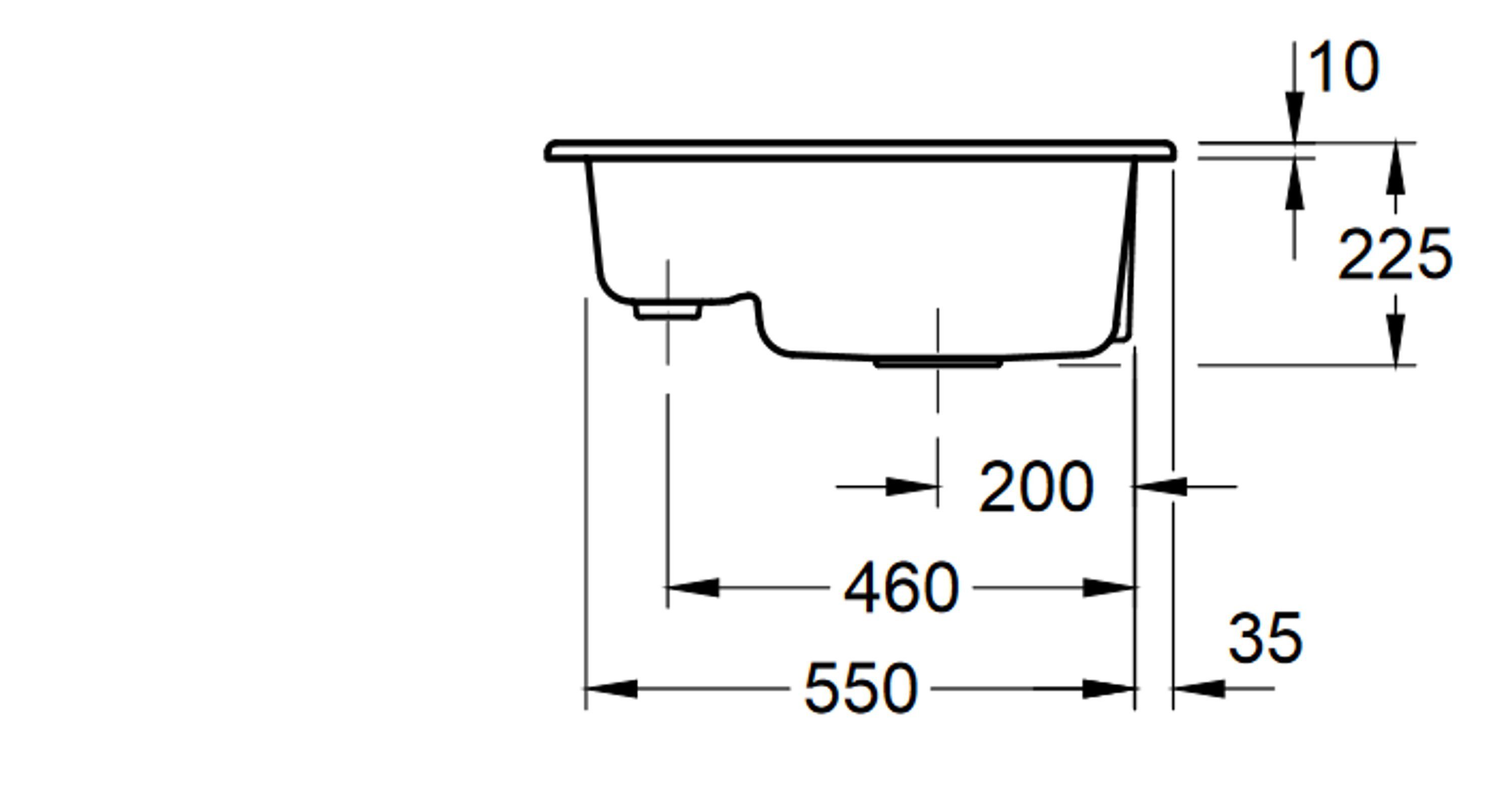 Villeroy & Boch Küchenspüle Rechteckig, Serie Subway 62/22.5 RW, 6780 cm, 01