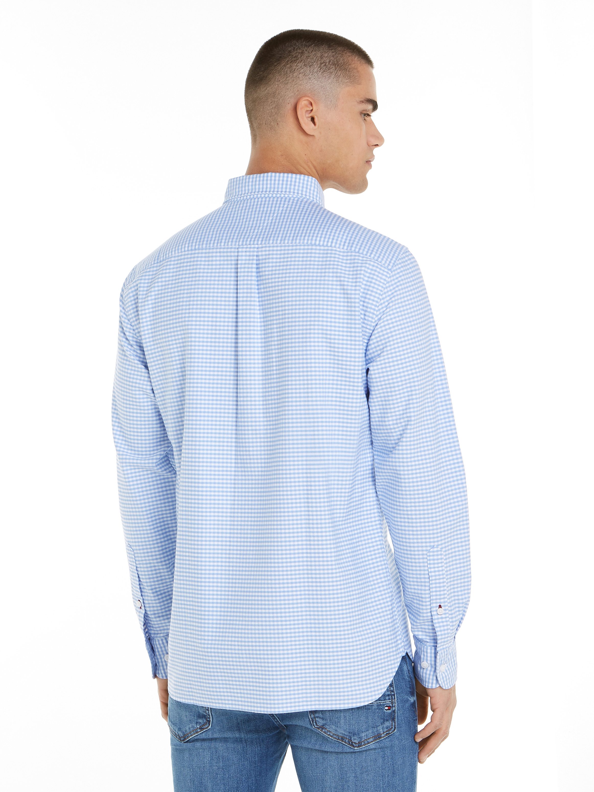 Tommy Hilfiger Langarmhemd HERITAGE OXFORD GINGHAM günstig online kaufen