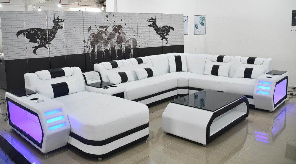 Xlmoebel Wohnlandschaft Moderne Eckcouch mit hochwertiger Polsterung in zeitlosem Design, Hergestellt in Europa