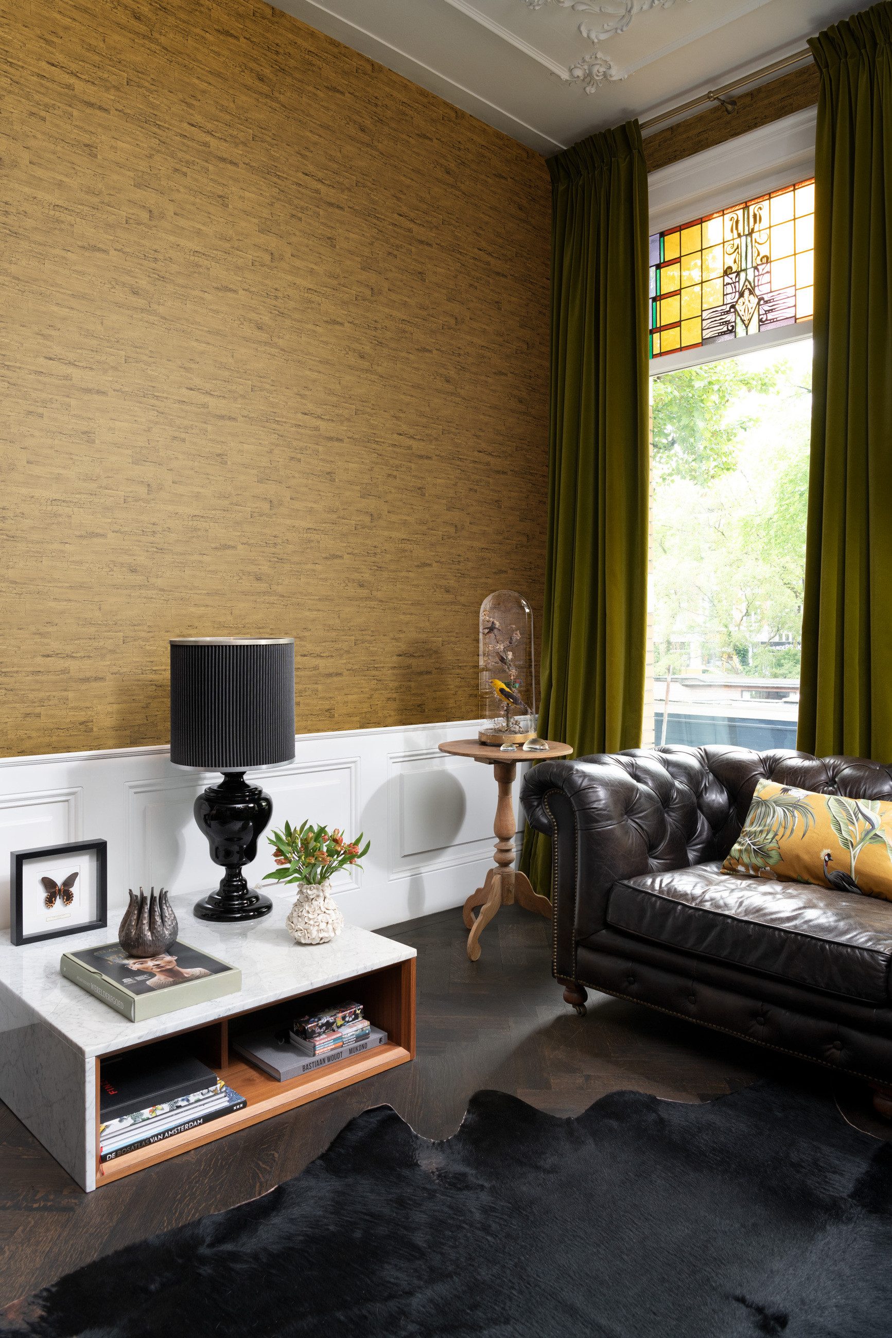 Rasch Vliestapete Holzoptik - Vinyltapete Gold, Holzoptik, Naturoptik, Vintage-Optik, (1 Rolle, 1 St., 10,05 m x 0,53 m), gute Lichtbeständigkeit, feucht abwischbar, restlos abziehbar