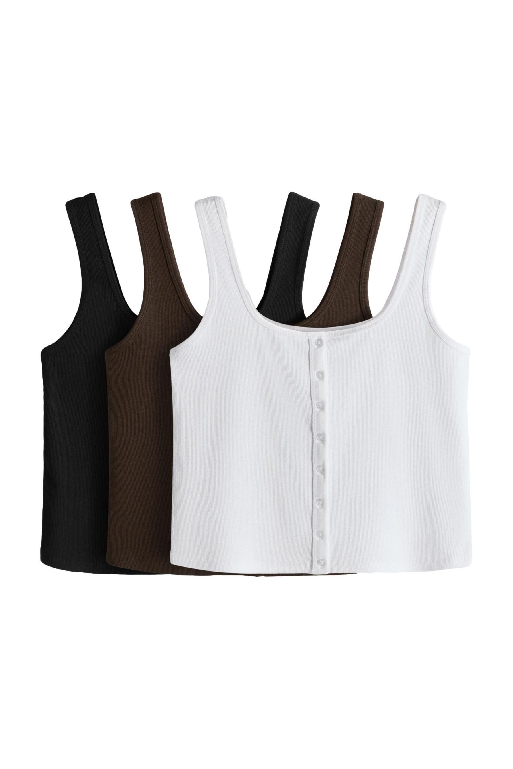 Trägertop The Set Geknöpfte Trägertops, 3er-Pack