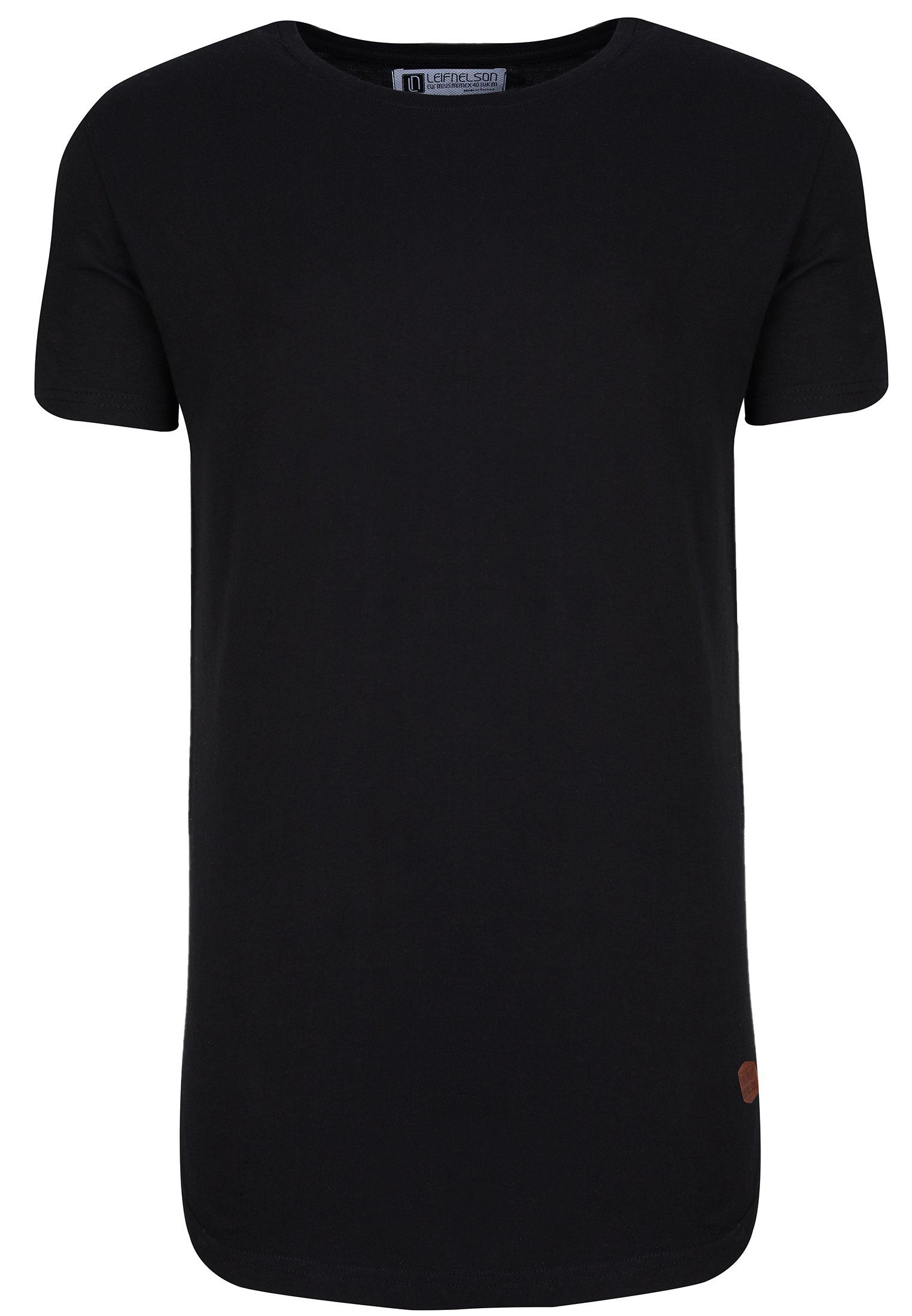 LN-8294 T-Shirt schwarz Leif T-Shirt Nelson Herren Rundhals