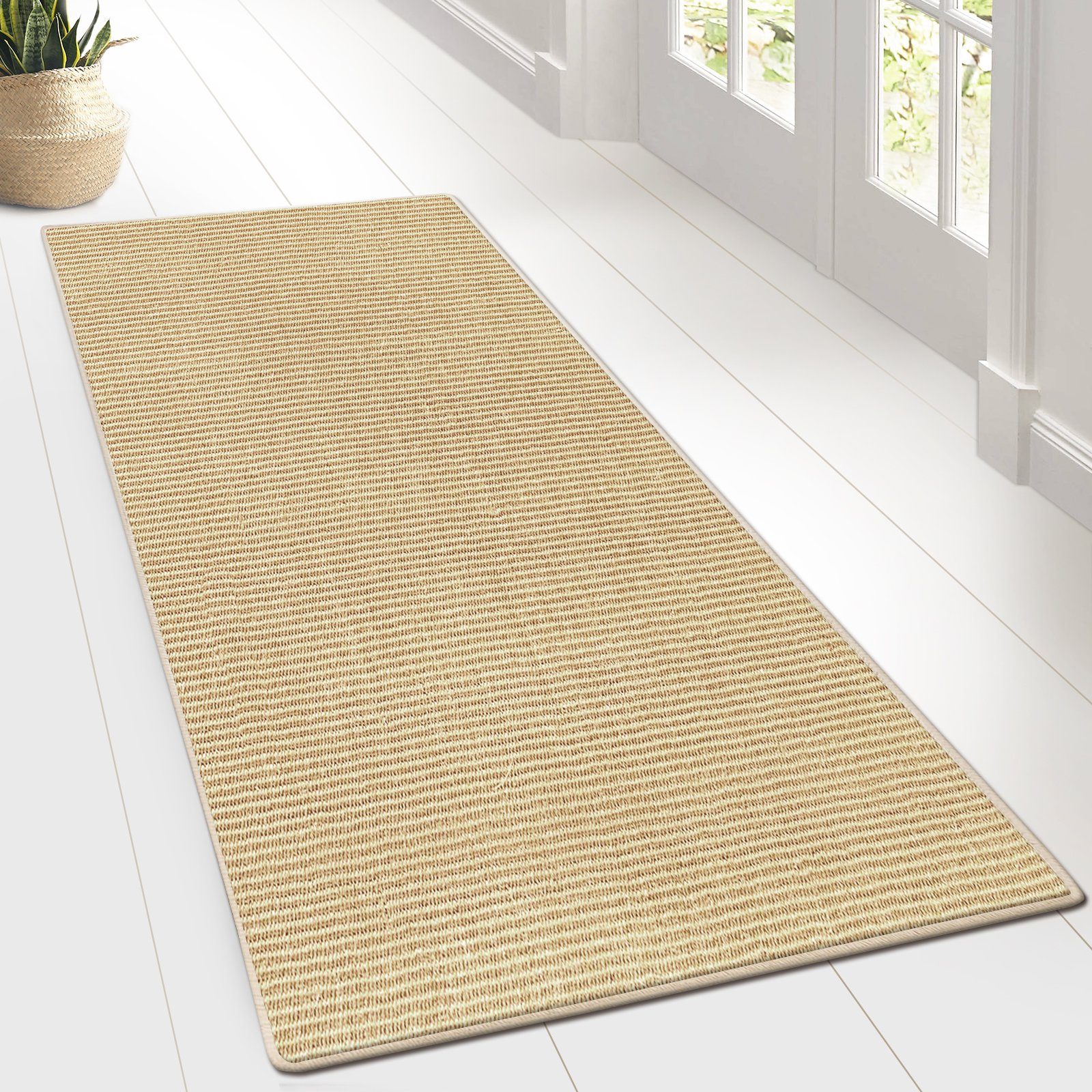 Floordirekt Sisalteppich Sylt, rechteckig, Höhe: 8 mm, Raumklimaregulierend