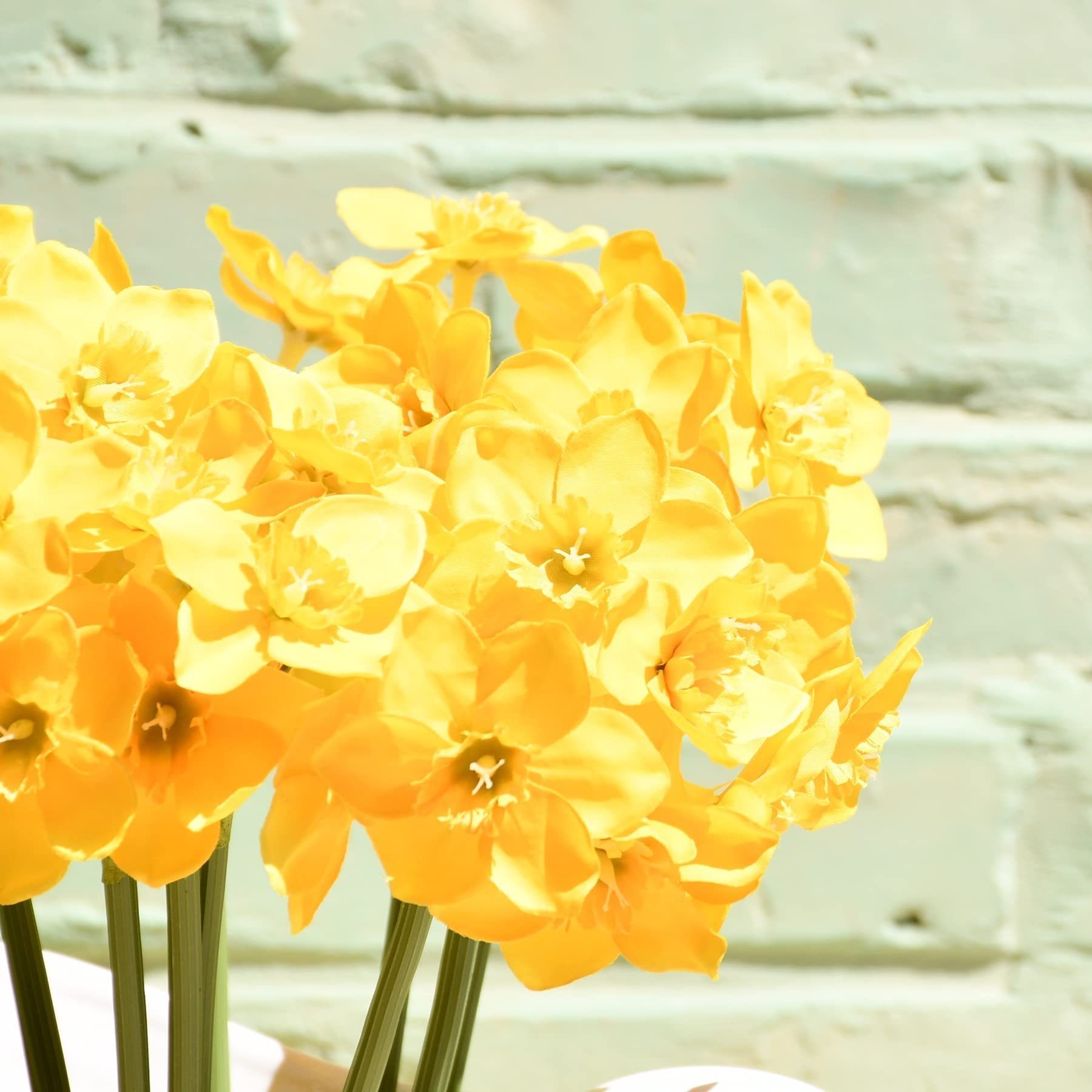 künstliche Narzissen, Gelb Jormftte Kunstblumenstrauß Blumen