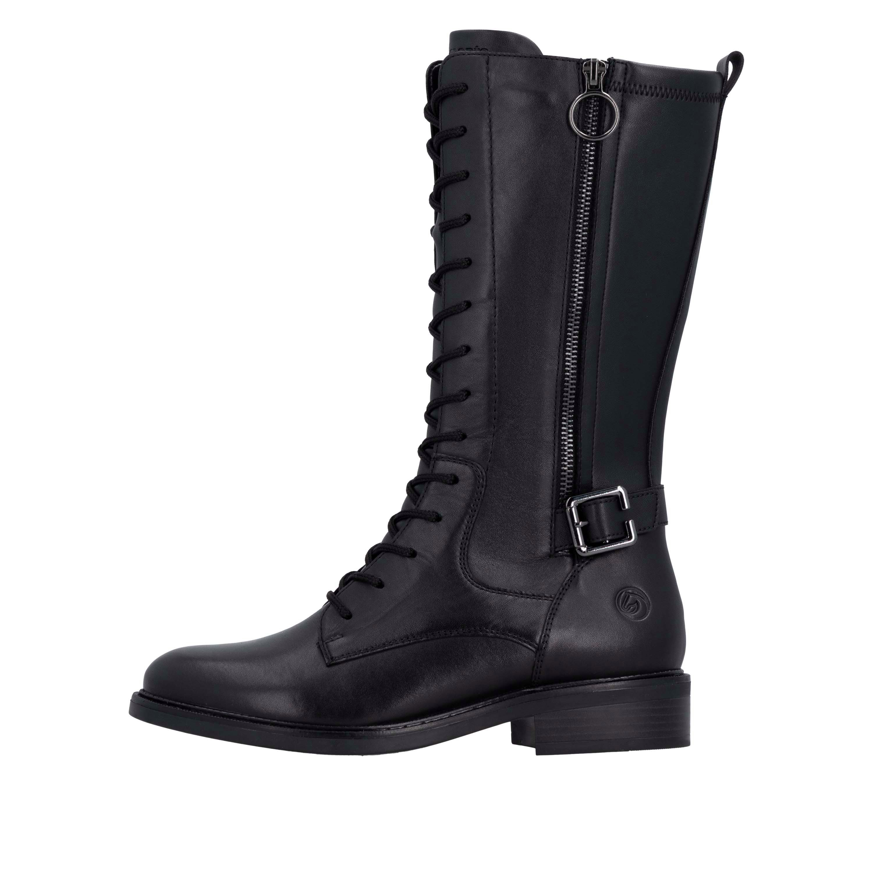 Remonte Schnürstiefel Stiefel mit Reißverschluss und Zierschnalle