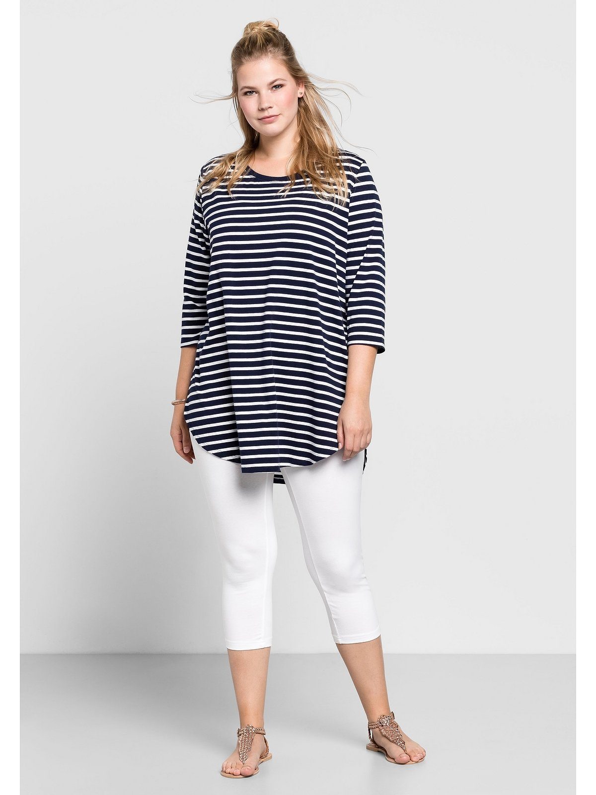 Sheego Leggings Große Größen in Capri-Länge