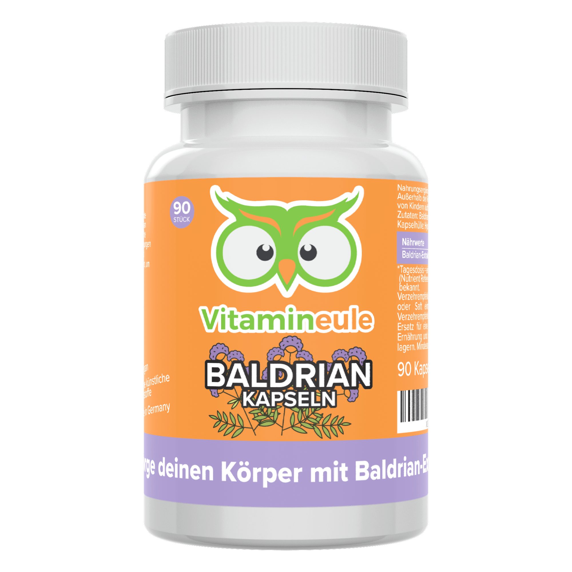 Vitamineule Baldrian Kapseln - 500 mg 4:1 Extrakt - Kapsel
