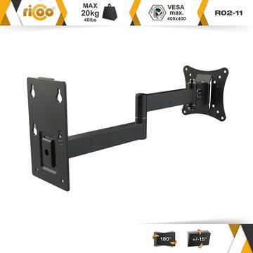 RICOO R02-11 TV-Wandhalterung, (bis 29 Zoll, schwenkbar neigbar ausziehbar Monitor Halter universal VESA 100x100)