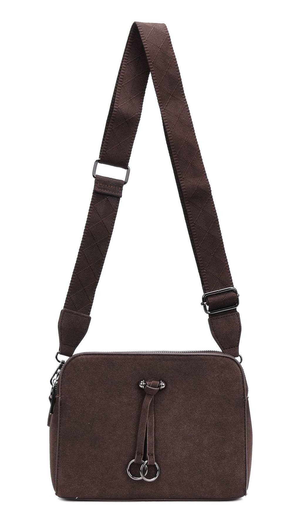 ITALYSHOP24 Schultertasche Damen Tasche Bodybag Umhängetasche Crossbody Brusttasche Handtasche, Crossover Muster Taschengurt Smartphone Geldtasche Abend Handy Clutch