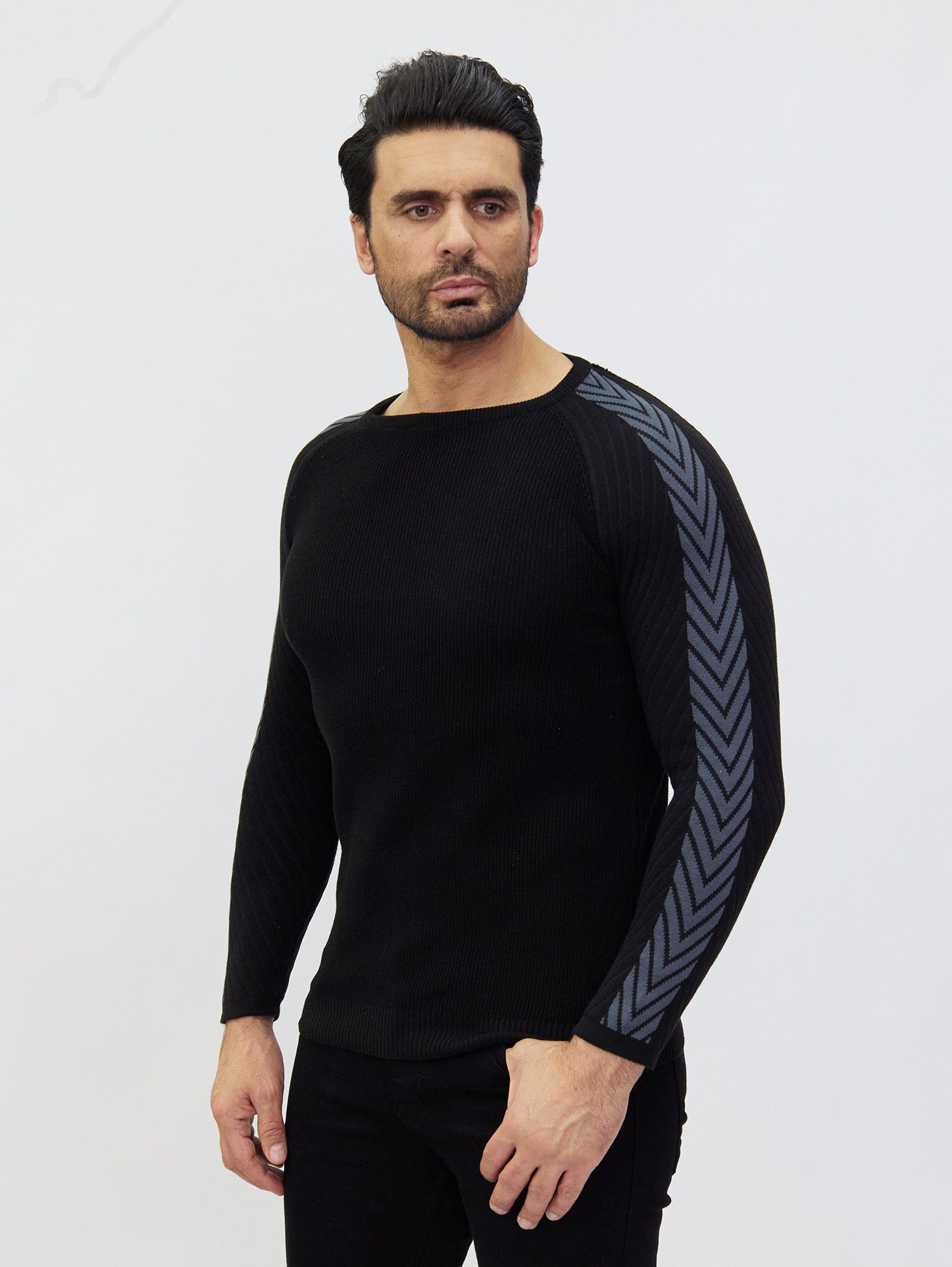 Denim Distriqt Strickpullover Extravaganter Feinstrick mit günstig online kaufen