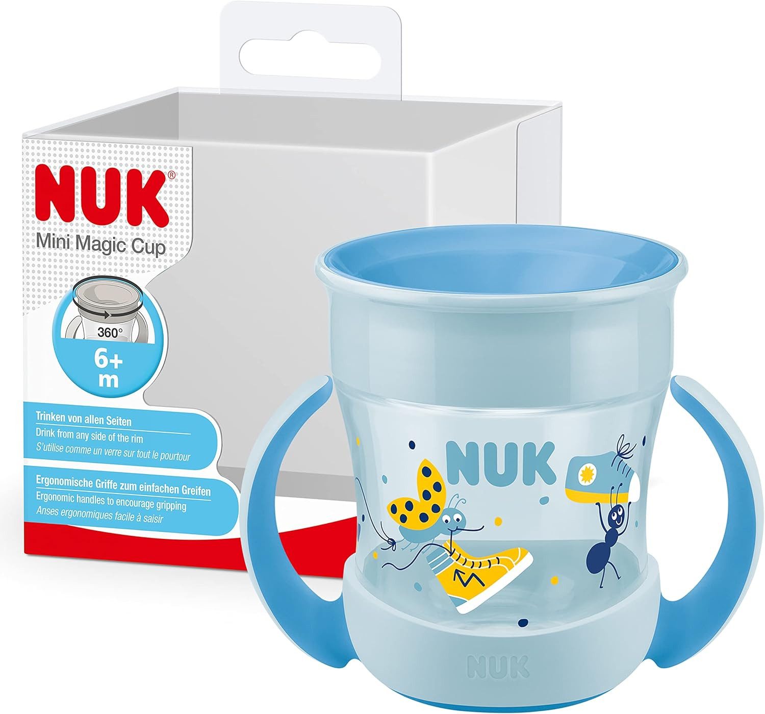 NUK Trinklernbecher NUK Mini Magic Cup – Marienkäfer Motiv, 160ml, BPA-frei, 1-tlg.