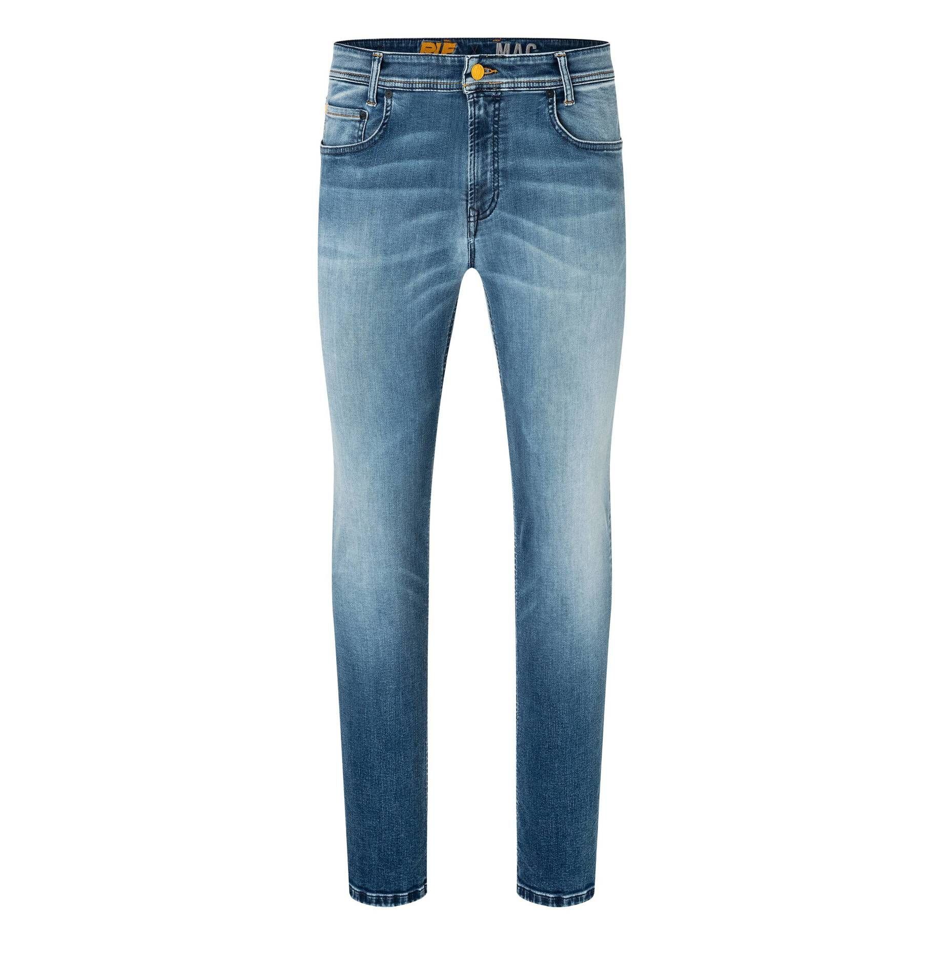 MAC 5-Pocket-Jeans Herren Jeans "Macflexx (81) stoned Denim" blue (1-tlg)