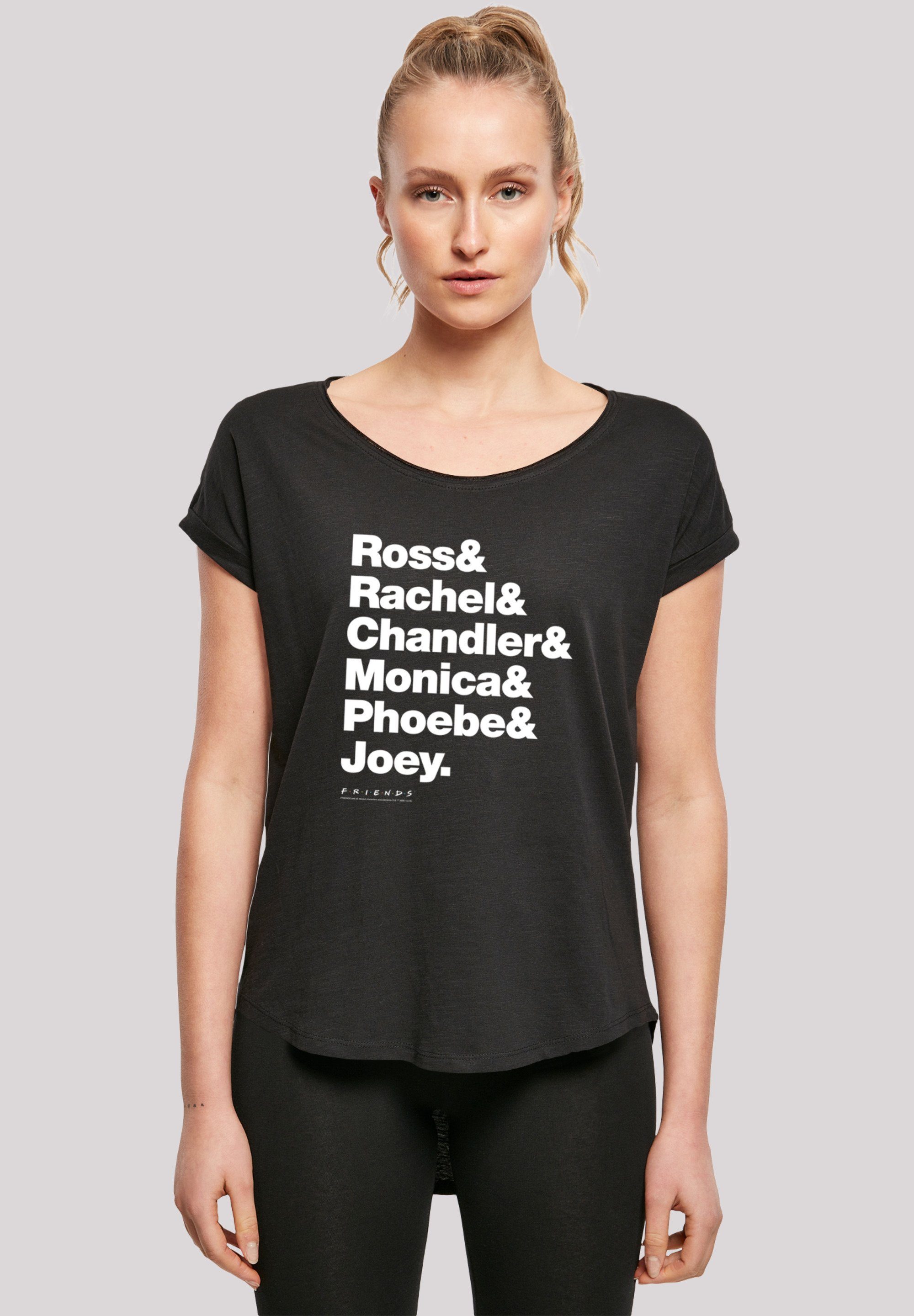 F4NT4STIC T-Shirt FRIENDS Ross & Rachel & Chandler & Monica & Phoebe & Joey  Print, Sehr weicher Baumwollstoff mit hohem Tragekomfort
