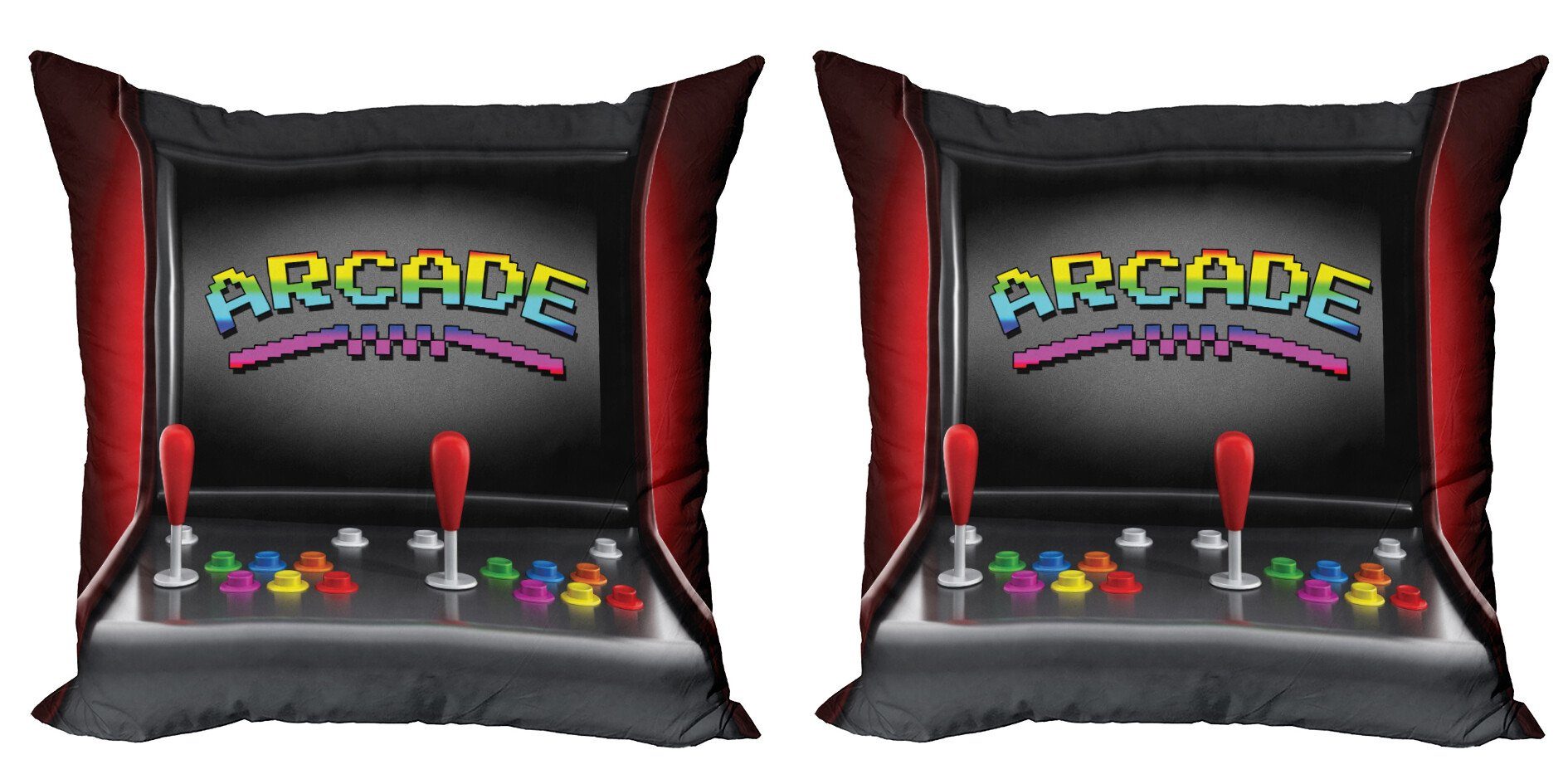 Günstiger Online-Verkauf 2024 Kissenbezüge Modern Accent Doppelseitiger (2 Digitaldruck, Retro Stück), Arcade Retro Fun Abakuhaus
