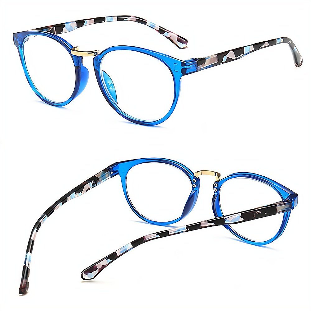 anti Gläser blaue bedruckte Mode presbyopische PACIEA Rahmen Lesebrille