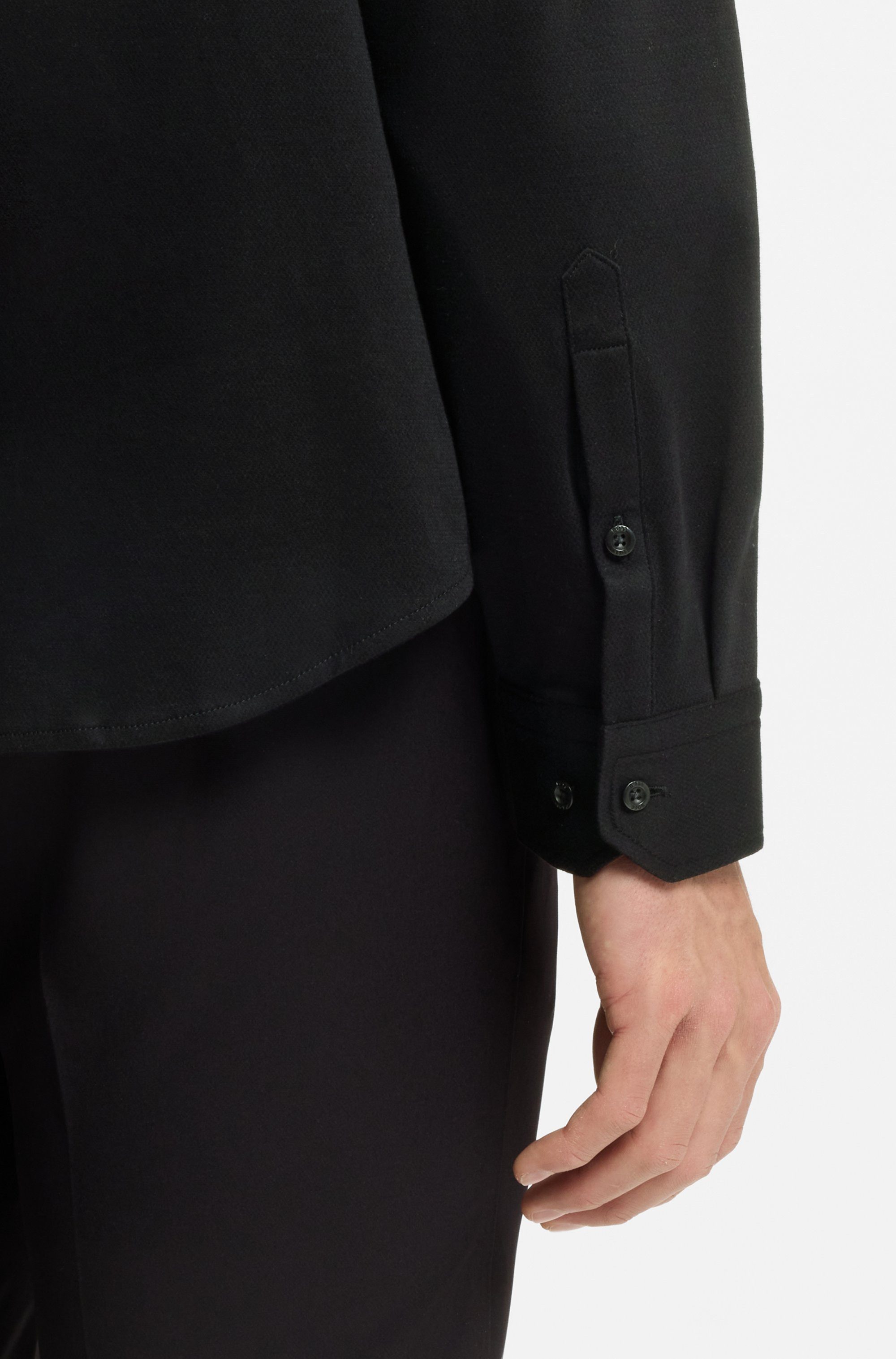 BOSS GREEN Langarmhemd B MOTION L mit Logo-Druck