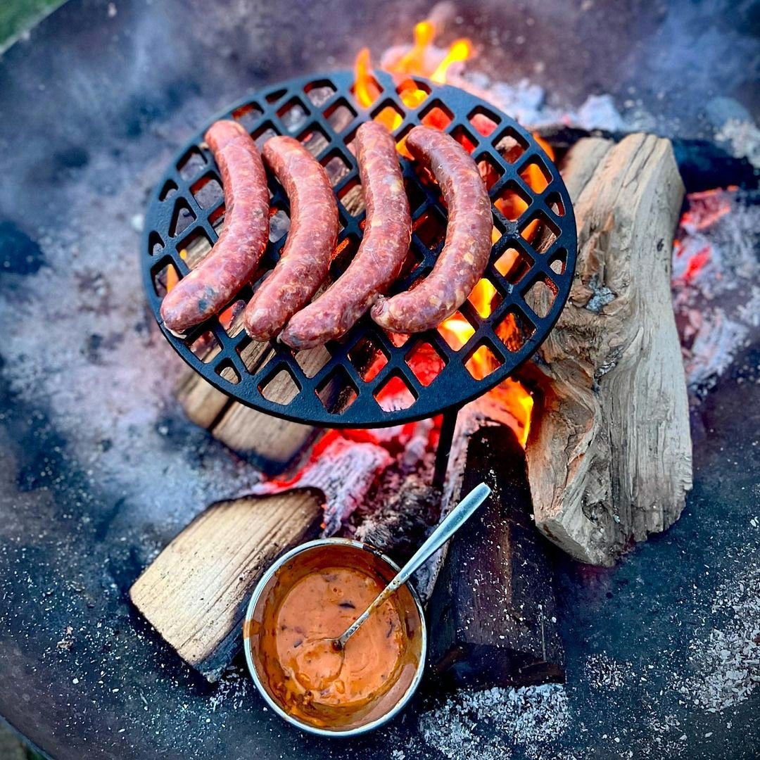 BBQ-Toro Grillrost Gusseisen Grillrost Ø 35 cm mit 3 Beinen, Dutch Oven Untersetzer – Bild 2 von 5