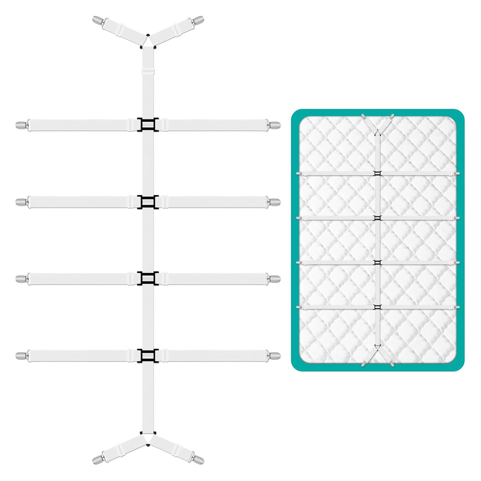 Coonoor Spannbettlaken Verstellbarer Bettlaken-Spanner, Spannhilfe für Bett günstig online kaufen