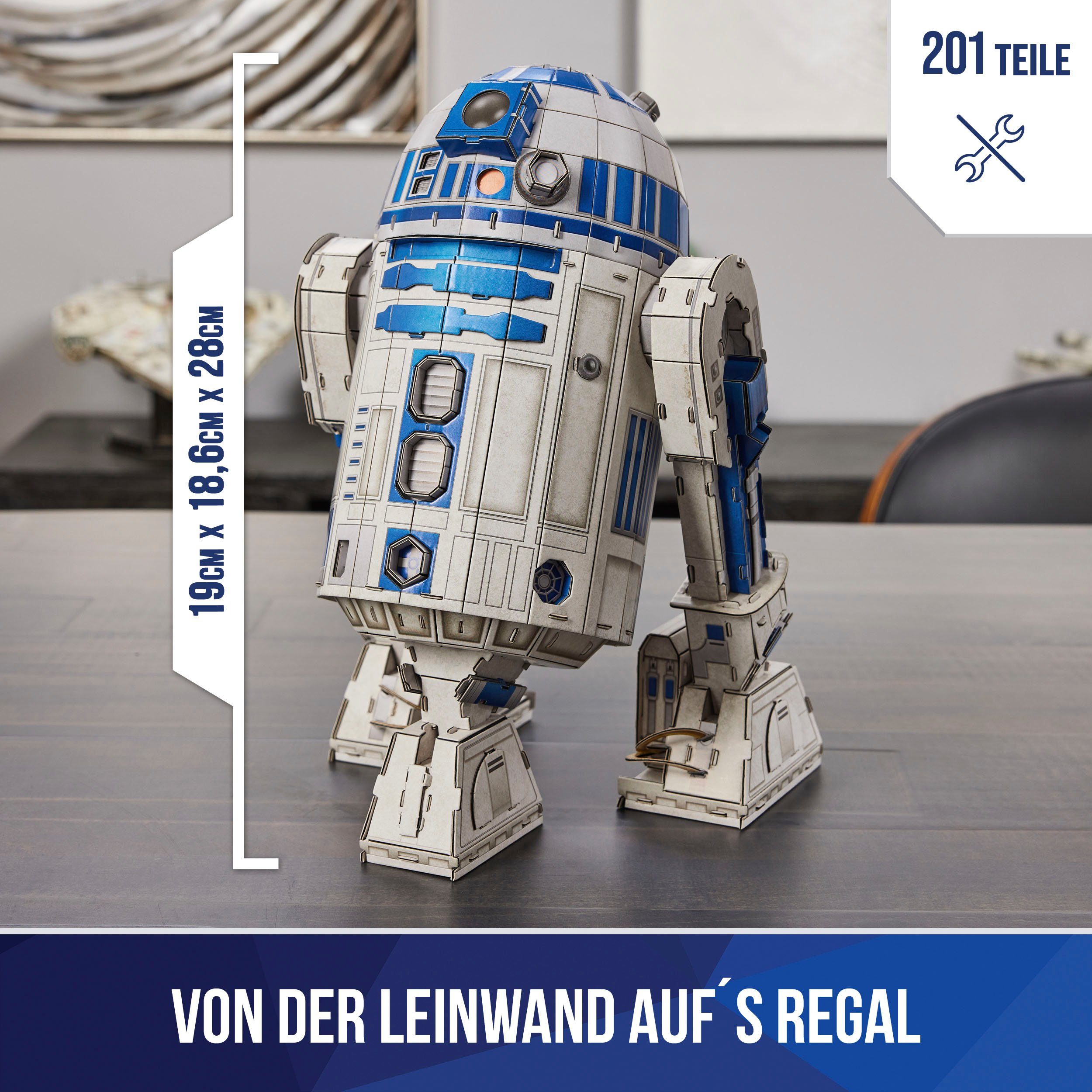 Spin Master 3D-Puzzle 4D Build - Star Wars - R2-D2 Roboter, 201 Puzzleteile günstig online kaufen