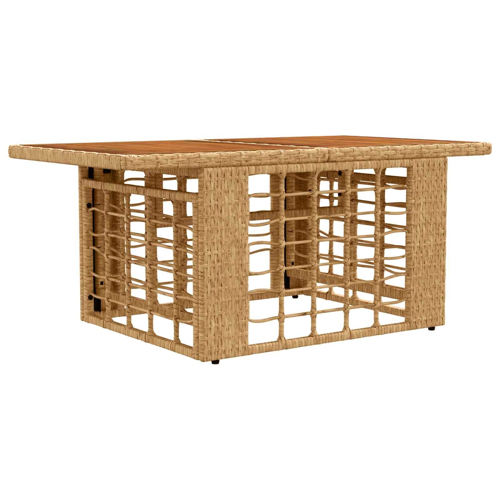 vidaXL Gartentisch Garten Lifting Up Tisch Natur 100 x 55 x 37 cm (1-St)