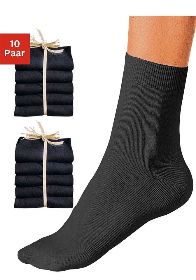 Go in Basicsocken (Packung, 10-Paar) unifarben