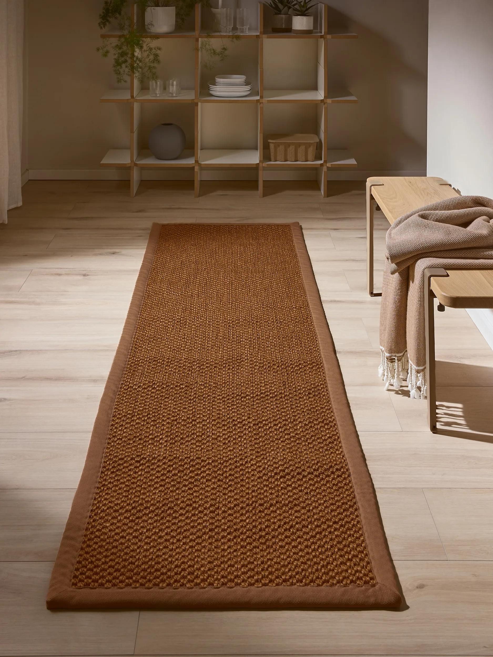 benuta Sisalteppich Greta, rechteckig, Höhe: 5 mm, 100% Sisal Naturfaser, Teppich Wohnzimmer, Esszimmer, Schlafzimmer