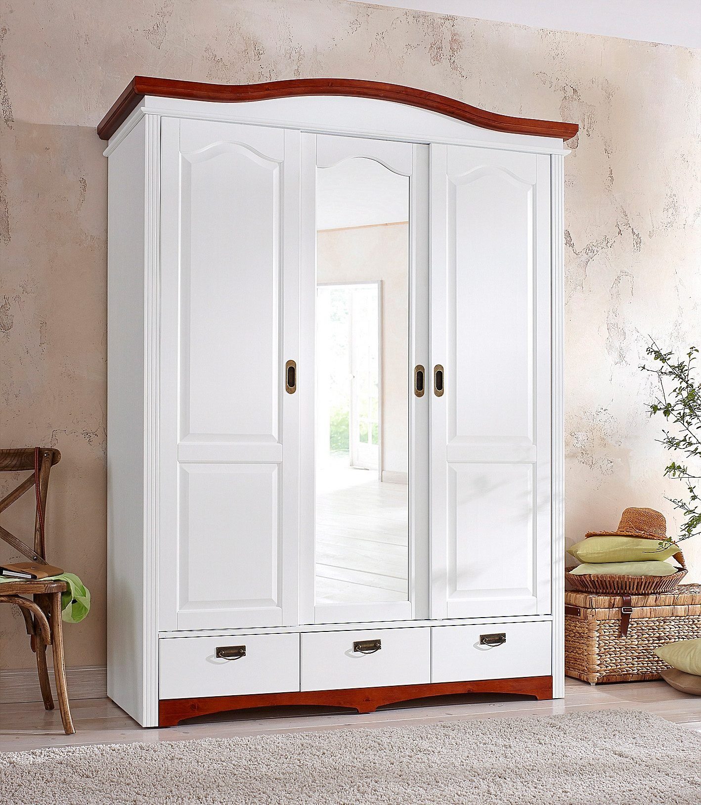 OTTO home Schiebetürenschrank Konrad, Landhausstil, rustikal, mit Schublade günstig online kaufen