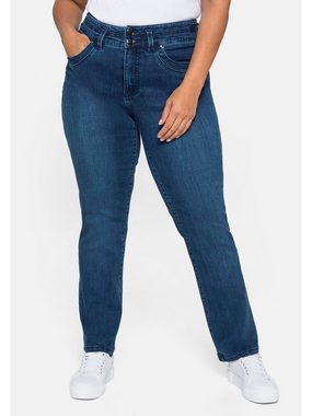 Sheego Gerade Jeans Große Größen MANUELA für eine schmale Taille und kräftige Oberschenkel