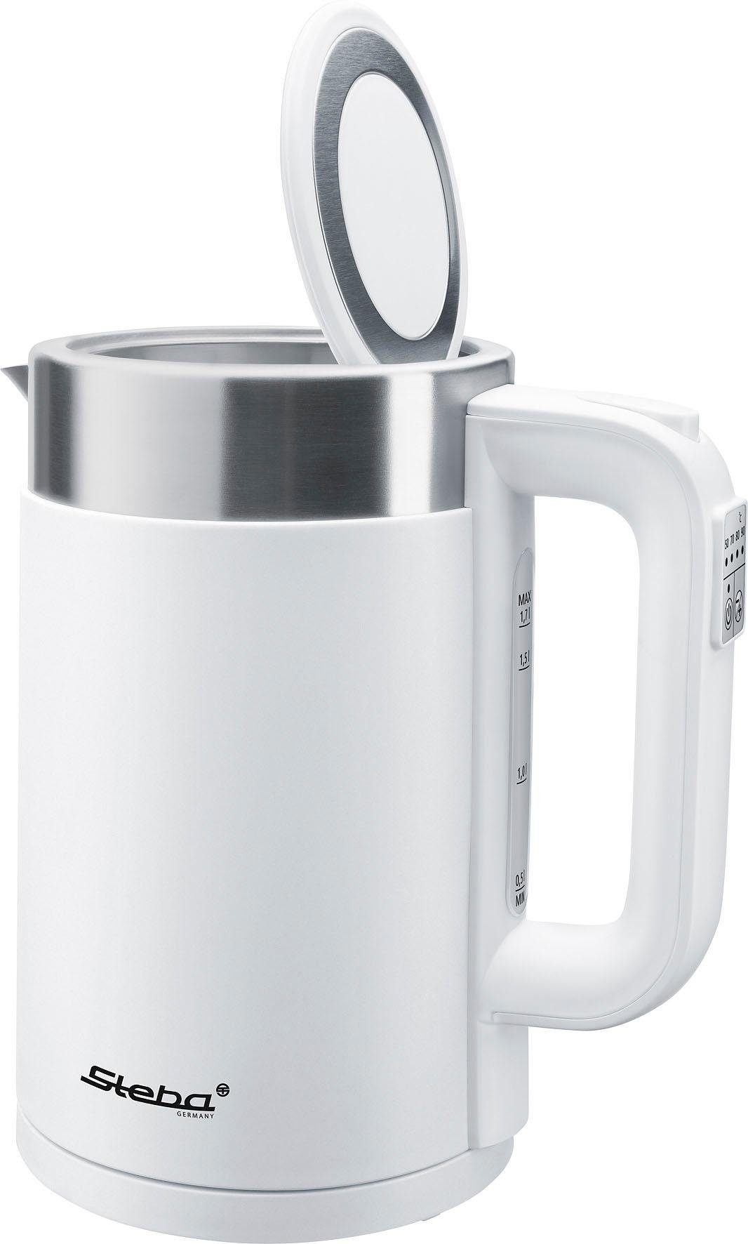 Steba Wasserkocher WK 11 Bianco, 1,7 l, 2200 W