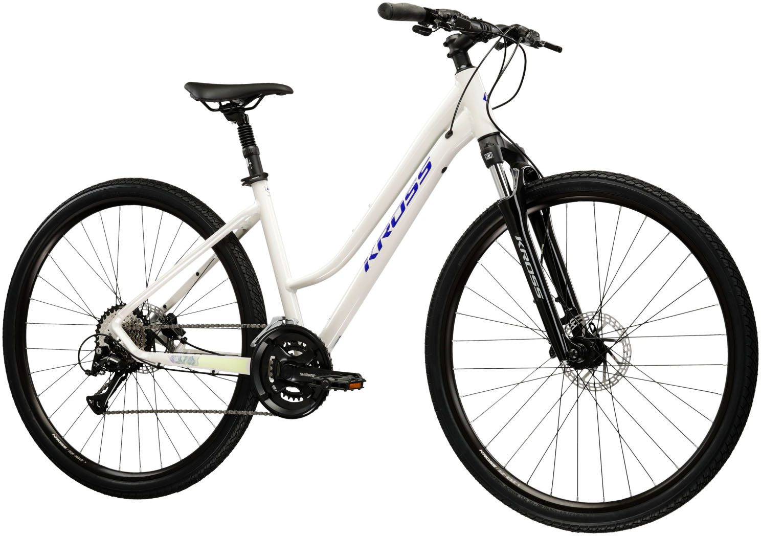 Kross Crossrad KROSS Crossrad Damen 28" Evado 4.0 grau 16 Gänge, 16 Gang Shimano ACERA M3020 Schaltwerk, Kettenschaltung