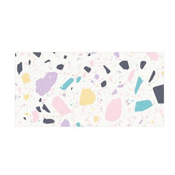 Läufer Teppich Vinyl Flur Küche Muster Terrazzo lang modern, Bilderdepot24, Läufer - bunt glatt