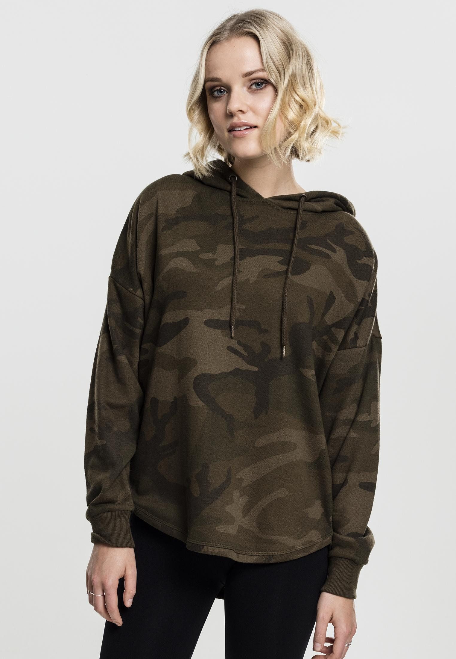 URBAN CLASSICS Kapuzenpullover Ladies Oversized Camo Hoody XS bis XL