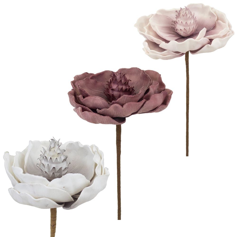 Kunstblume Kunstblumen Blüte lila Pflanzen Deko Ø 13x65, matches21 HOME & H günstig online kaufen