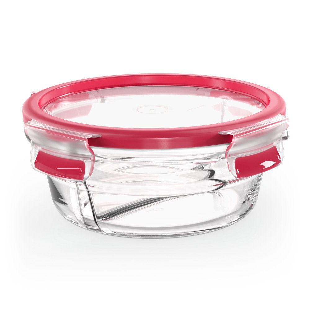 Emsa Frischhaltedose Emsa CLIP & CLOSE GLAS Frischhaltedose rund 0,55 L, Glas, (1-tlg)