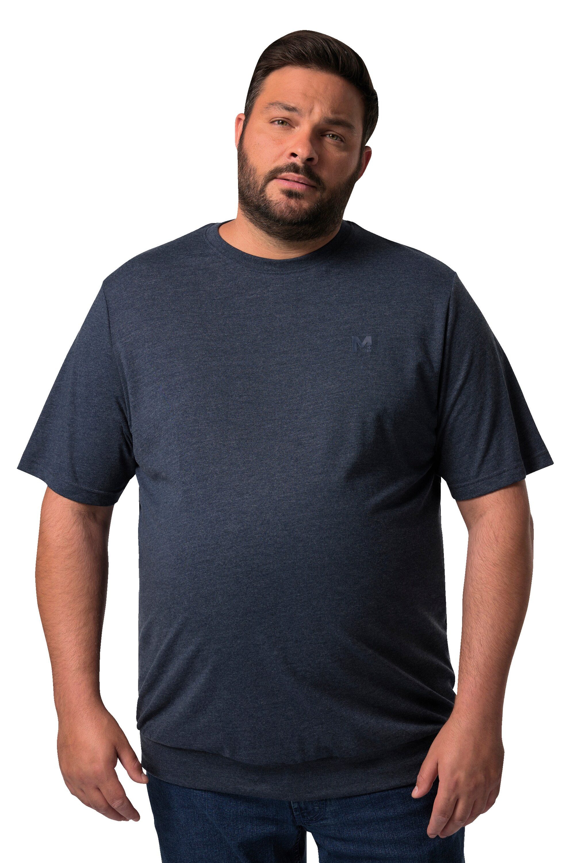 Men Plus T-Shirt Men+ T-Shirts 2er-Pack Bauchfit Basic Halbarm günstig online kaufen