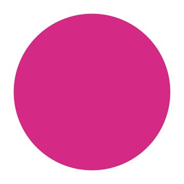 Teppich Vinyl Wohnzimmer Schlafzimmer Flur Küche Einfarbig modern, Bilderdepot24, rund - pink glatt, nass wischbar (Küche, Tierhaare) - Saugroboter & Bodenheizung geeignet