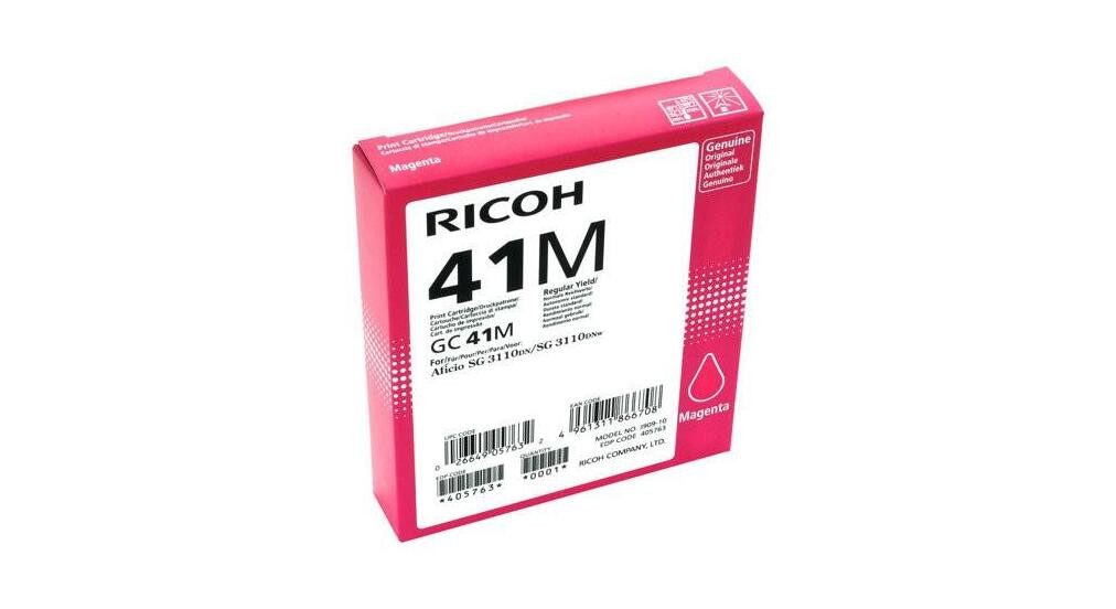 Ricoh Ricoh Type GC 41M Druckerpatrone magenta (405763) Tintenpatrone