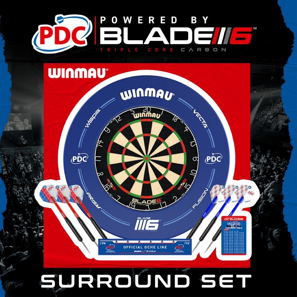 Winmau Dartscheibe Dartboard Surround Set PDC 5310