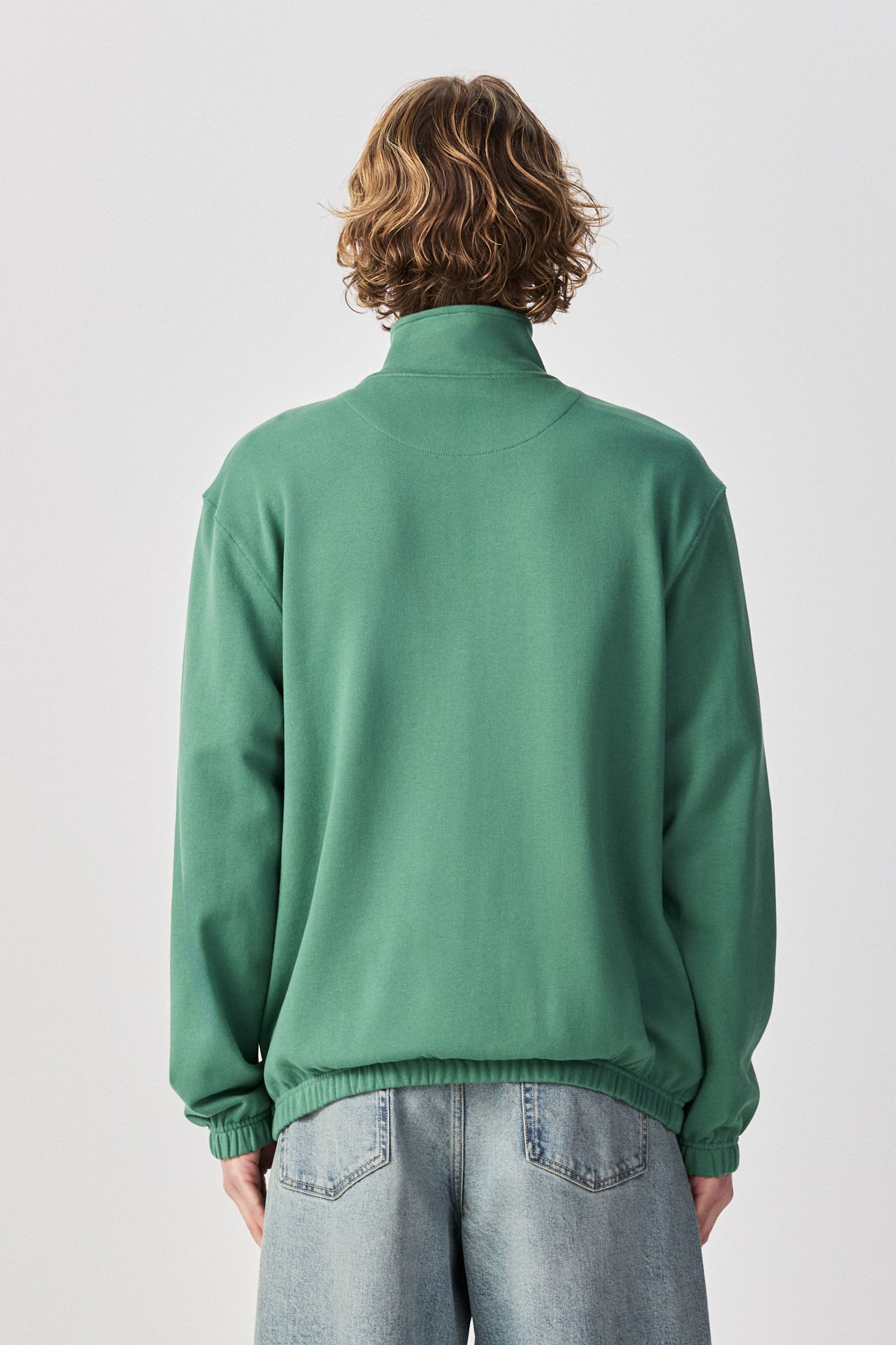 Next Sweater Leichte Jerseyjacke, Trichterkragen, Tunnelsaum (1-tlg)